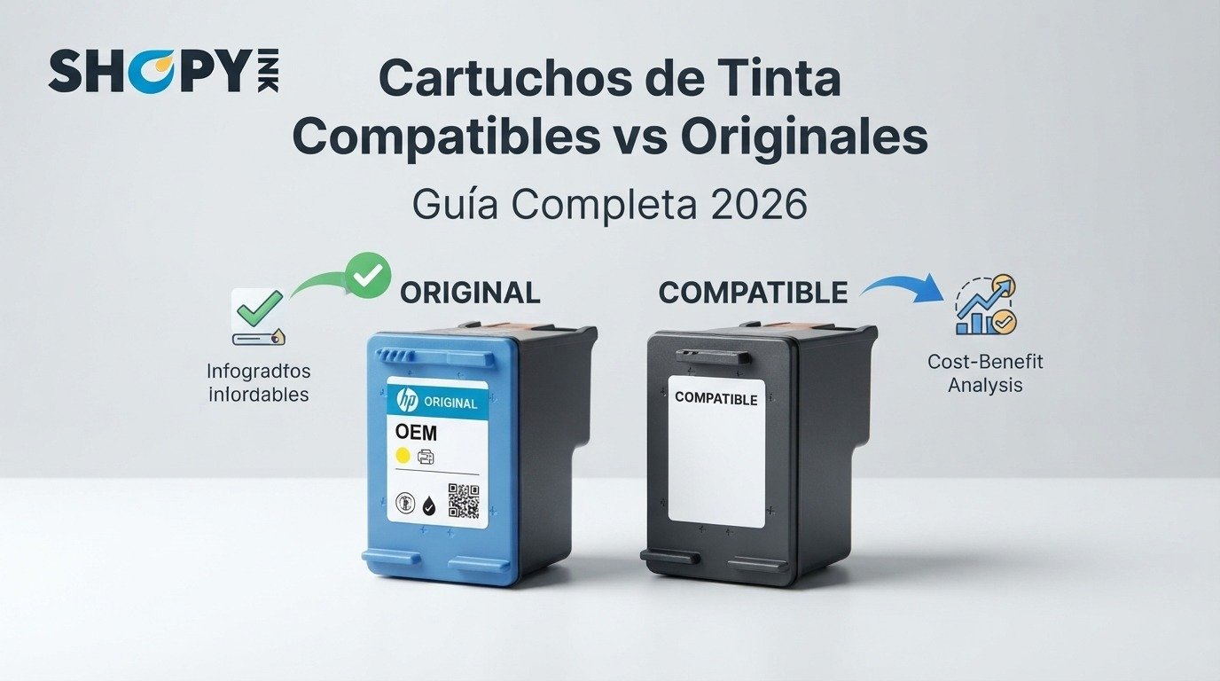 Cartuchos de Tinta Compatibles vs Originales: Guía Completa 2026